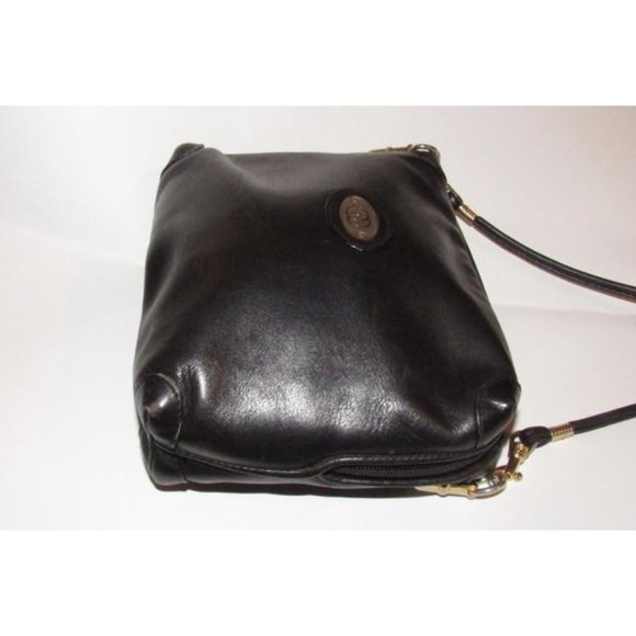 Gucci Early Bamboo Web Supreme 2-Way Buttery Soft Black Leather With Gold Accent - Picture 5 of 12